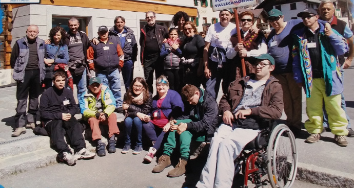 Foto gruppo disabilità 2015 Pia Fondazione Valle Camonica Onlus